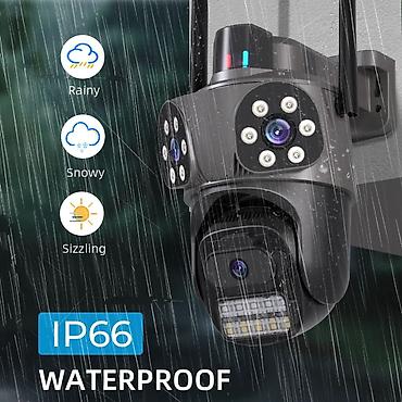 ev ucun kamera: 12MP Xarici Ağıllı Təhlükəsizlik Kamerası – IP66 suya davamlı - 12MP — 1