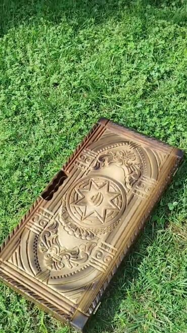 Nərdlər: Əl işi “diplomat” nərd taxtası - Tamamilə əl işi olan qatlanan nərd — 6