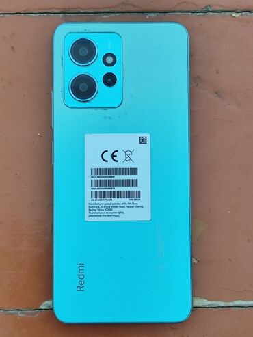 купить телефон бэушный: Xiaomi, Redmi Note 12, Б/у, 256 ГБ, цвет - Голубой, 1 SIM, 2 SIM, eSIM