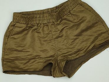krótkie spodenki czarne z wysokim stanem: H&M, Shorts for women, size S (EU 36)