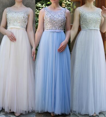 Вечерние платья: Вечернее платье, А-силуэт, Длинная модель, Без рукавов, Стандарт — 2