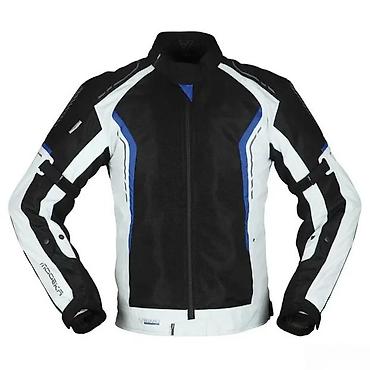 cloudtec patike: Modeka muška moto jakna – sportsko‑turistički kroj - Materijal — 1