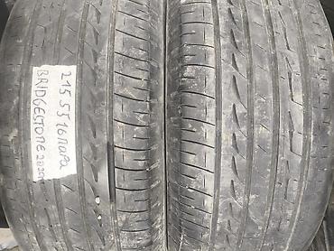 21555: Шины 215 / 55 / R 16, Лето, Б/у, Пара, Легковые, Bridgestone — 1