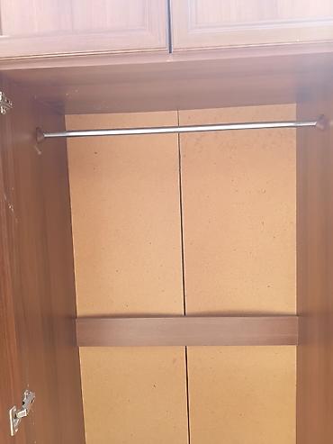 Iki bölməli paltar şkafı - Material: ağac teksturalı laminat/MDF -