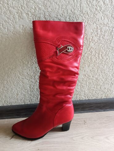 polo обувь: Сапоги, 36, цвет - Красный