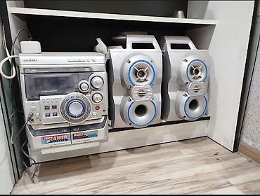 Samsung mini audio sistem – stereo gücləndirici və 2 ədəd səsucaldanla