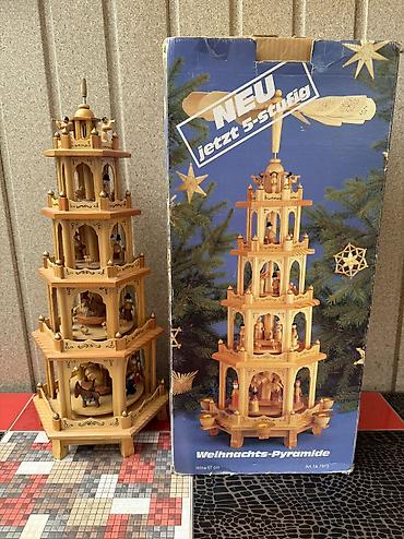 Көркөм өнөр жана коллекциялоо: Рождественская пирамида из Германии (Weihnachtspyramide) 67 см — 1