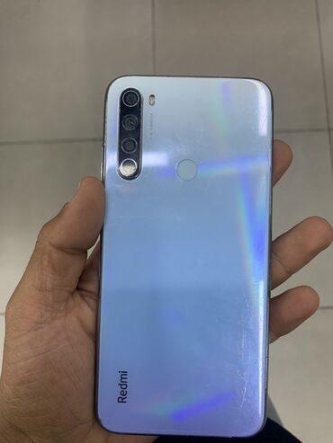 işlənmiş redmi note 8: Xiaomi Redmi Note 8, 64 GB, rəng - Gümüşü, 
 Barmaq izi