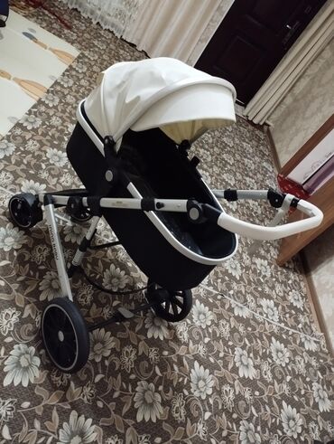 Коляски: Коляска, цвет - Черный, Б/у — 9