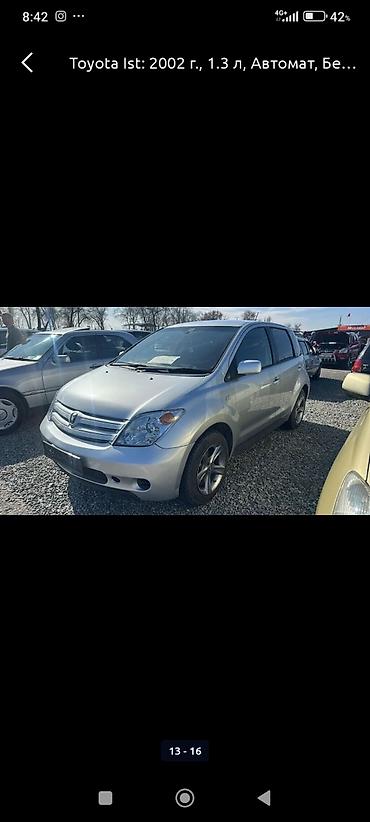 кона машина цена: Toyota Ist: 2002 г., 1.3 л, Автомат, Бензин, Хетчбек — 1