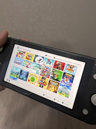 приставка свич: Nintendo Switch Lite (серый) — портативная консоль с цифровой