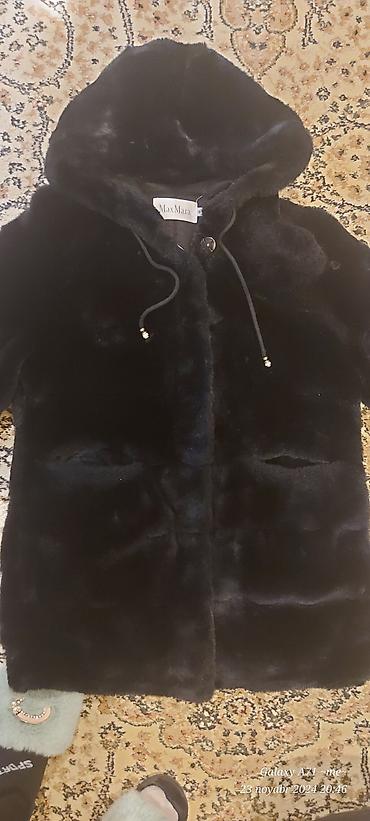 dublyonka: Kürk, Max Mara, L, rəng - Qara — 2