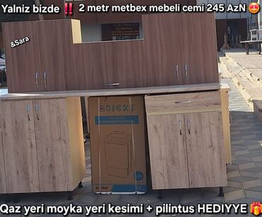 şeben qiyməti: Metbex mebeli pewakar ustalarimiz terefinden 2 metr umumi qiymeti
