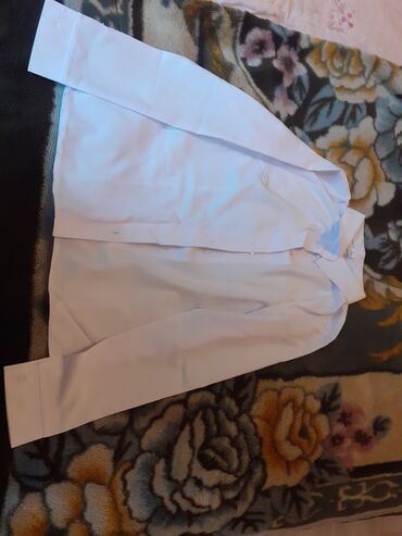белый рубашка: Школьная форма, цвет - Белый, Новый