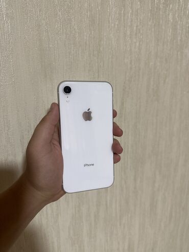 айфон бу хр: IPhone Xr, Колдонулган, 128 ГБ, Ак, Заряддоочу түзүлүш, 78 %