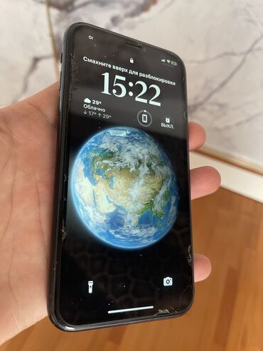 Apple iPhone: IPhone Xr, Б/у, 64 ГБ, Black Titanium, Чехол, 82 %