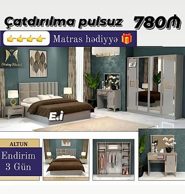 Ev və bağ: 2 təknəfərlik çarpayı, Dolab, Komod, Termo, Azərbaycan, Yeni — 3