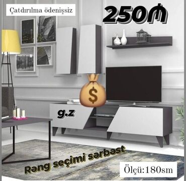 Dolablar: TV stend rəng seçimi var