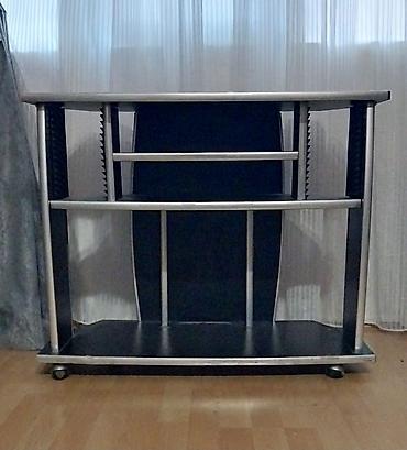 Mebel: İşlənmiş, Künc Tv altlığı, Polkalı, Laminat — 2
