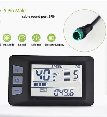 Elektron velosipedlər üçün LCD Monitor, 5PiN dir USB Portu var lalafo.az -da Elektron velosipedlər üçün LCD Monitor, 5PiN dir USB Portu var