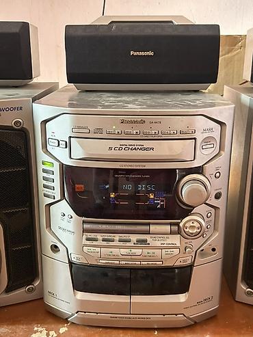 muzikalniy sentr: Panasonic SA-AK78 musiqi mərkəzi – tam dəst - 5 CD changer: eyni — 2