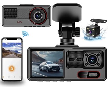 видеорегистраторы: AZ - Car Video Capture Жаңы, Маңдайкы айнегине, GPS бар, G-Sensor бар, Антирадар жок