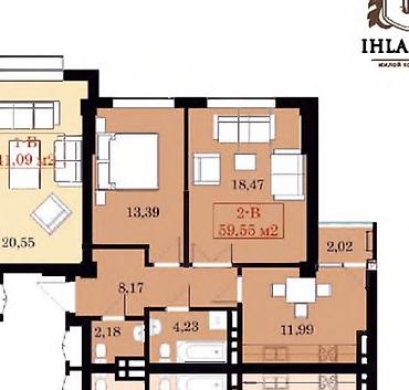 ихлас джал псо: 2 комнаты, 60 м², Джал-15 Элитка, 8 этаж, ПСО (под самоотделку) — 3