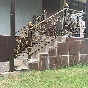Изготовление перил: Изготовление перил Материал: Кованное железо, Наружные, Бесплатный замер — 110