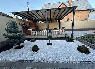декоративные белые камни для сада: Мраморная крошка, Белый, Ландшафтная, Насыпью — 7