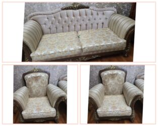 Divan və kreslo dəstləri: İşlənmiş, Divan, 2 kreslo