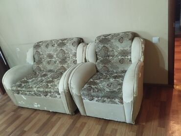 купить диван бу недорого: Цвет - Серый, Б/у