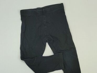 sukienka letnia czarna w kwiaty: Leggings for kids, 3-4 years, 98/104, condition - Very good