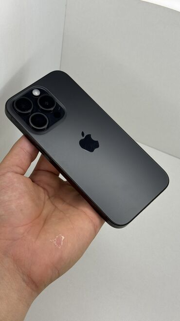 Apple iPhone: IPhone 15 Pro, Б/у, 128 ГБ, Черный, 100 %