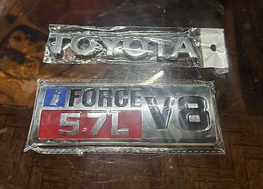 значки тойота: Шильдики (декоративная эмблема, логотип) Toyota iForce V8 2шт — 2