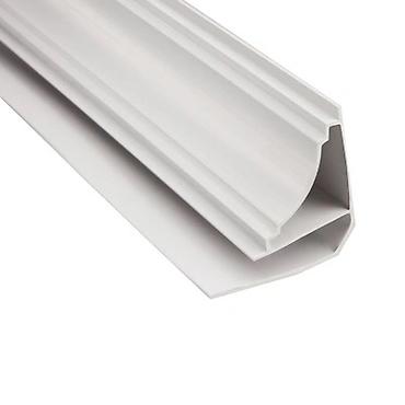 Фасадные 3D панели: ПВХ панель для стен и потолка, белая, с декоративной V‑образной фаской — 13