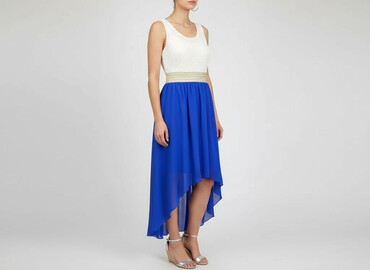 srebrna sukienki na wesele: Women`s dress, size S