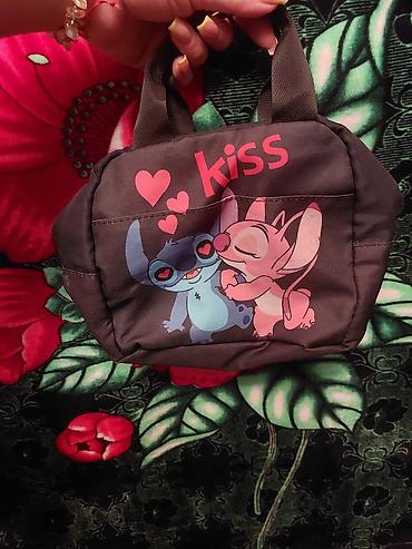 məktəbli cantaları: Stitch temalı məktəb çantası və termal nahar çantası dəsti. - Rəng — 3