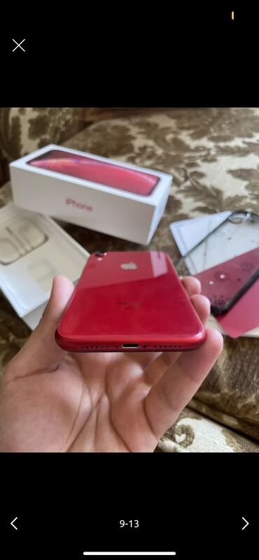 чехол iphone блестки: IPhone Xr, Красный