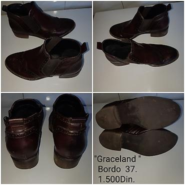 Gležnjače: Bordo ženske gležnjače "Graceland"broj 37. - Materijal: kvalitetna — 4