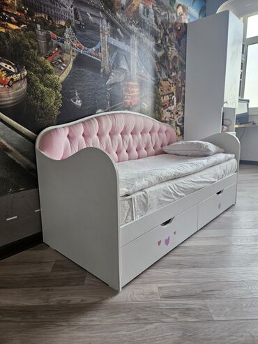 шкафы для девочек: Керебет, Колдонулган, Кыздар үчүн, Матрас, МДФ, Өзү алып кетүү