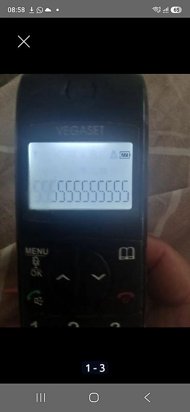baksel nömrə: VEGASET simsiz ev telefonu - Marka/model: VEGASET (DECT simsiz bor) - — 1
