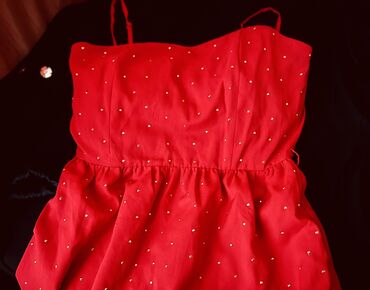 платья рубашки со стразами: Вечернее платье, Средняя модель, Без рукавов, Стразы, L (EU 40)