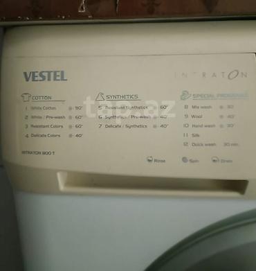 paltar utusu: Paltaryuyan maşın Vestel, 6 kq, Təmirə ehtiyacı var, Avtomat, Qurutmasız, Kredit yoxdur, Ünvandan götürmə — 2