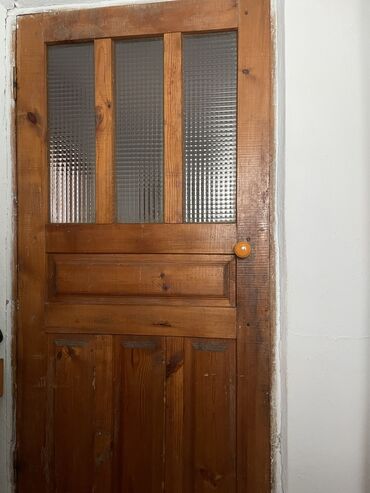двери межкомнатные бу: Дверь с окнами, Сосна, Б/у, 190 *100