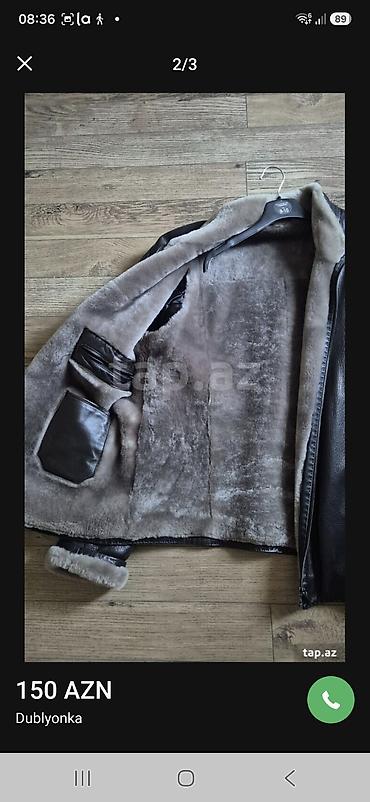 Шубы: Bolero Leather & Fur kişi dublyonkası - Model: klassik düzbucaq — 2
