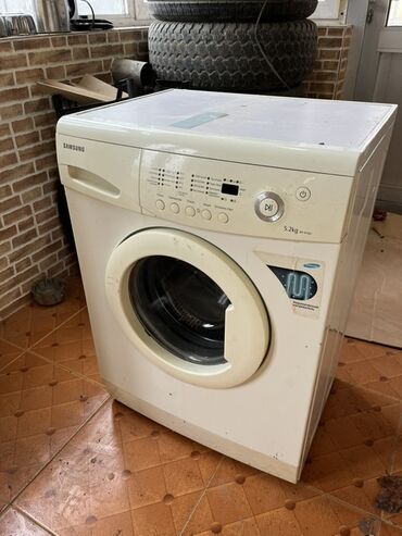 2 ci əl paltaryuyan: Paltaryuyan maşın Samsung, 5 kq, Avtomat, Qurutmasız, Kredit yoxdur