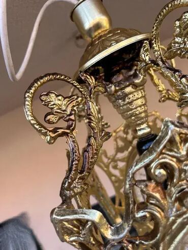 RS - Antique Chandeliers: Stari luster / fenjer - STAKLO / METAL - MOGUĆ PREVOZ U odličnom — 3
