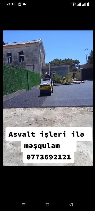 Döşəmə işləri: Asfalt işləri – peşəkar icra - Həyət, yol, dayanacaq, giriş-çıxış və — 4