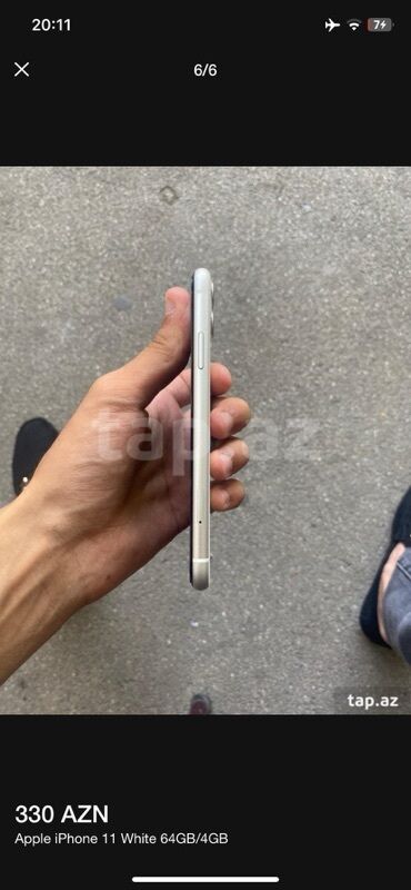 notebook 4 ram: IPhone 11, 64 GB, Ağ, Face ID