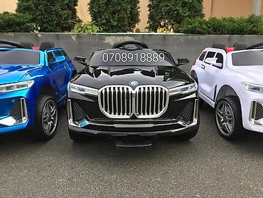 Uşaq üçün elektrik maşınları: Yeni! Kompakt uşaq yolsuzluq avtomobili BMW X7 qara laklı parlaq — 3